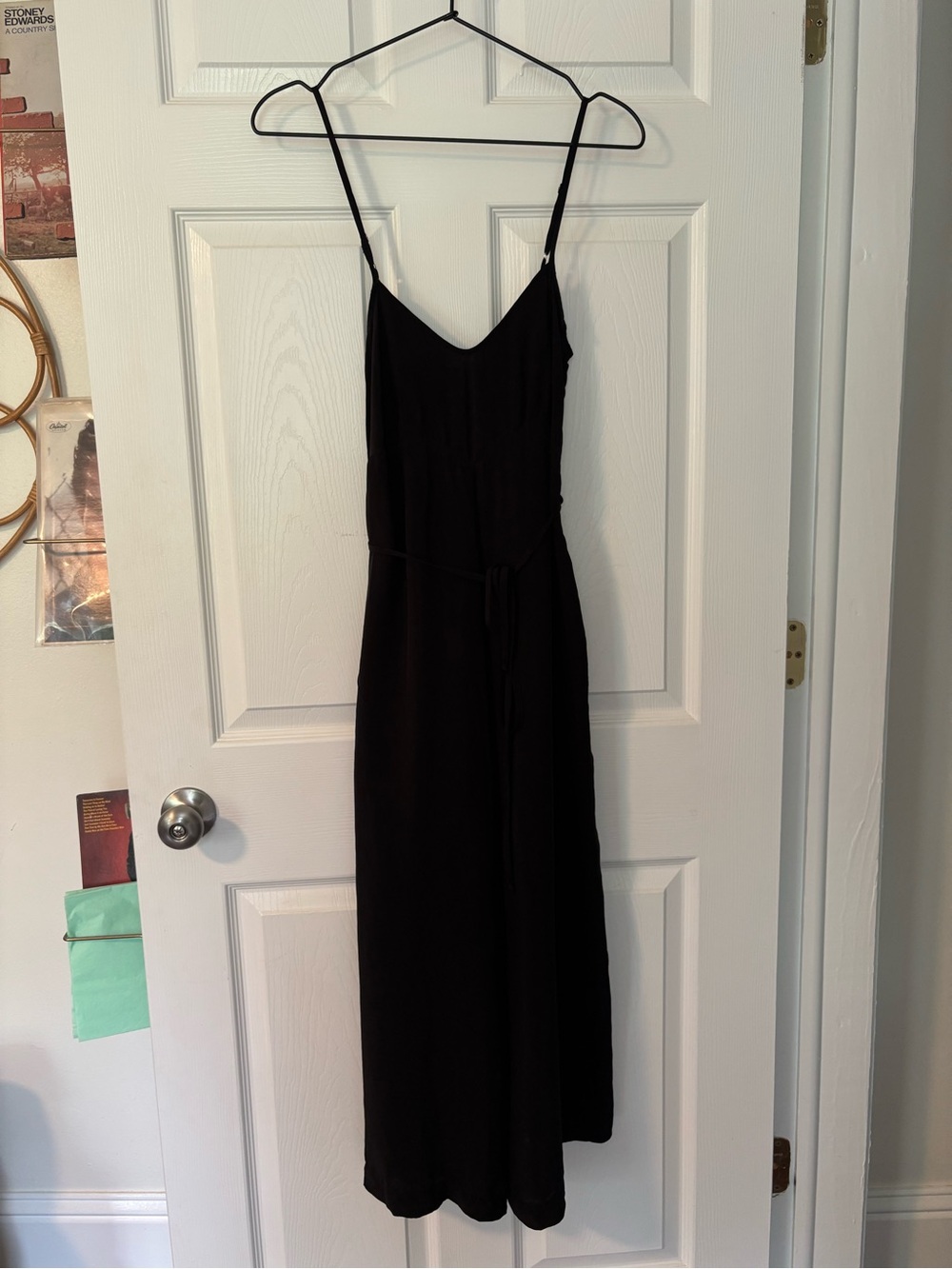 Ozma Ingrid Jumpsuit Black Cupro Size Small